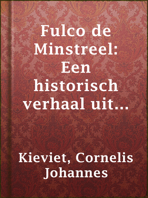 Cover image for Fulco de Minstreel: Een historisch verhaal uit den tijd van Graaf Jan I voor jongelieden